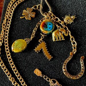 You and I lucky charm Neaklace